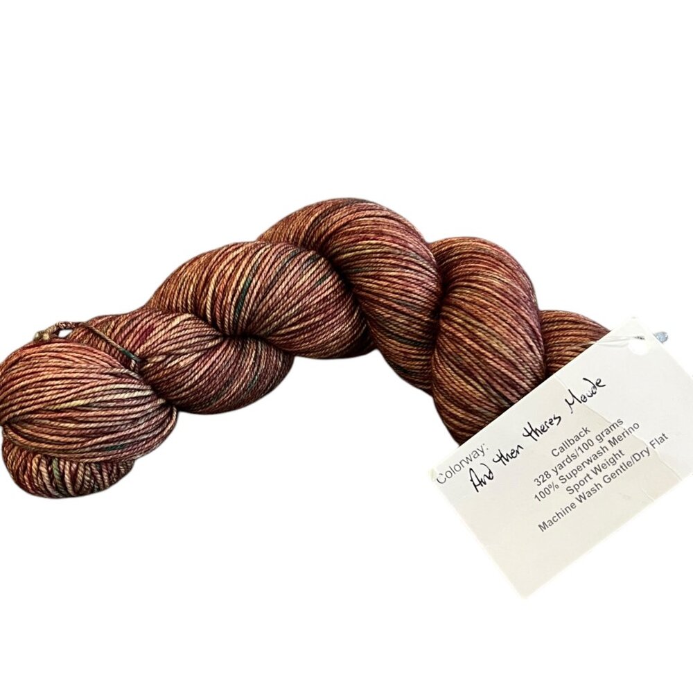 Leading Men Fiber Arts Merino Sport Weight Yarn "And Then Theres Maude"